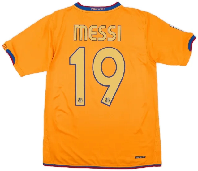 Nike 2006-08 Barcelona Away Shirt Messi #19 - 6/10 - (S)