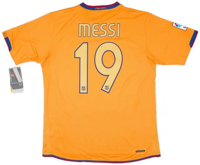 Nike 2006-08 Barcelona Away Shirt Messi #19 (L)