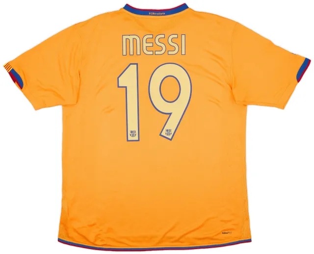 Nike 2006-08 Barcelona Away Shirt Messi #19 - 9/10 - (XL)