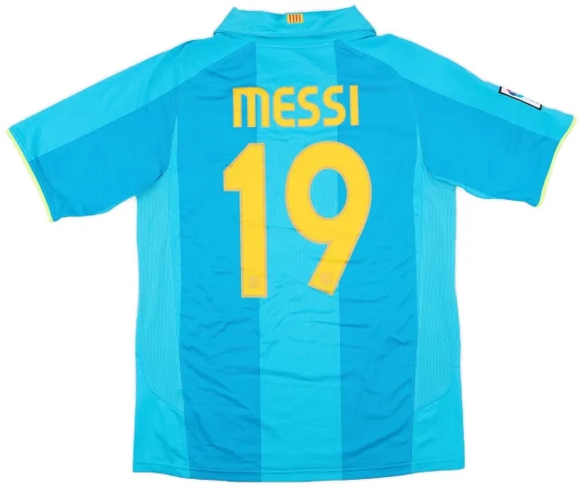 Nike 2007-09 Barcelona Away Shirt Messi #19 - 9/10 - (S)