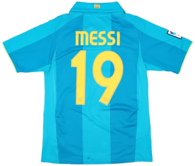 Nike 2007-09 Barcelona Away Shirt Messi #19 - 6/10 - (S)