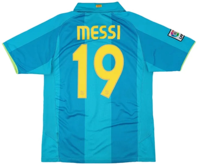 Nike 2007-09 Barcelona Away Shirt Messi #19 - 6/10 - (M)
