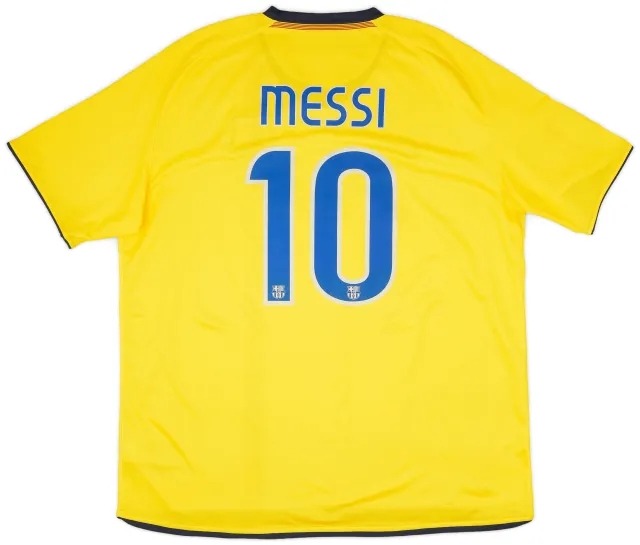 Nike 2008-10 Barcelona Away Shirt Messi #10 - 8/10 - (XXL)