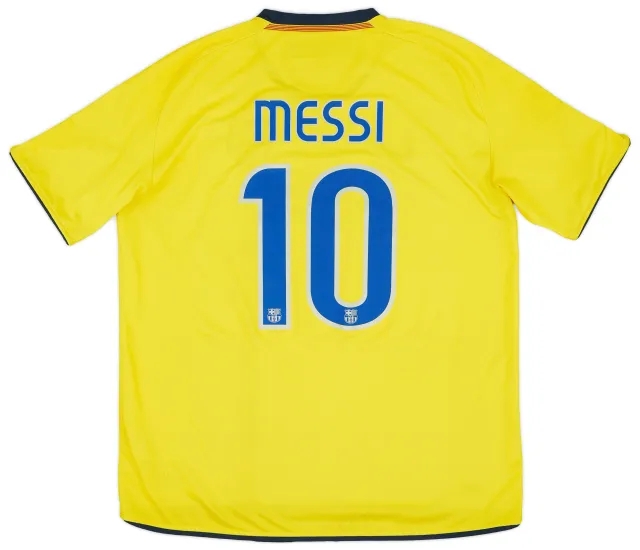 Nike 2008-10 Barcelona Away Shirt Messi #10 - 6/10 - (XL)