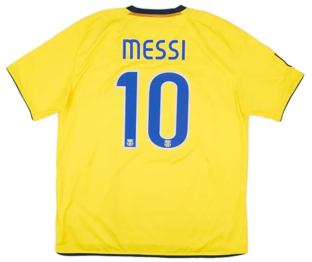 Nike 2008-10 Barcelona Away Shirt Messi #10 - 7/10 - (XL)