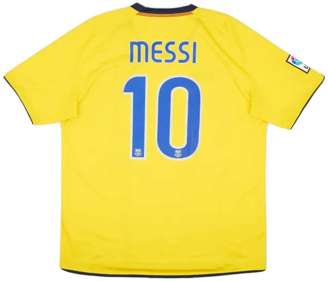Nike 2008-10 Barcelona Away Shirt Messi #10 - 7/10 - (XL)