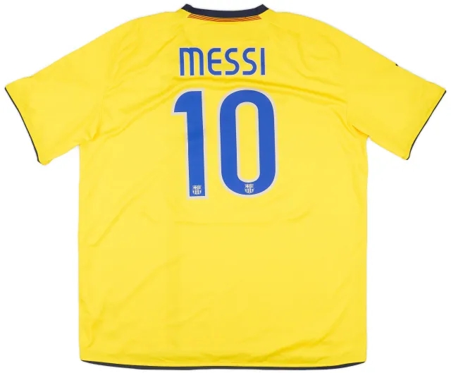 Nike 2008-10 Barcelona Away Shirt Messi #10 - 8/10 - (XXL)