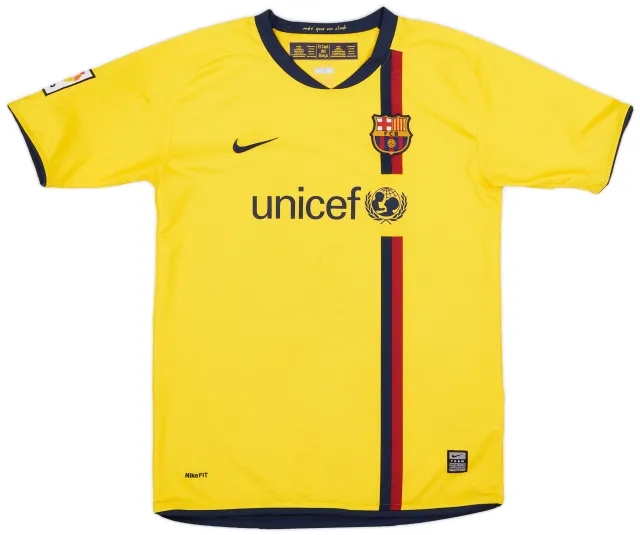 Nike 2008-10 Barcelona Away Shirt - 7/10 - (XL.Boys)