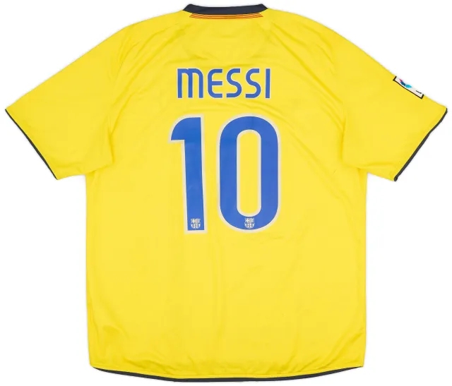 Nike 2008-10 Barcelona Away Shirt Messi #10 - 7/10 - (XL)