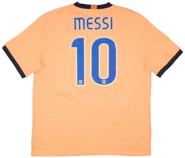 Nike 2009-10 Barcelona Away Shirt Messi #10 - 6/10 - (XL)