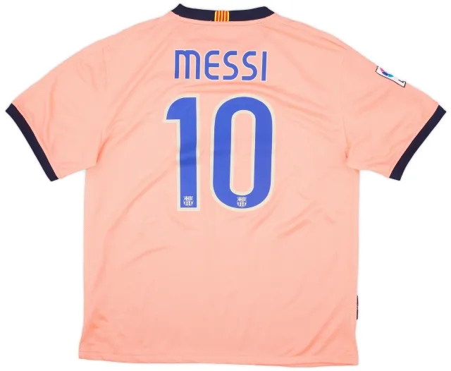 Nike 2009-10 Barcelona Away Shirt Messi #10 - 8/10 - (XL)