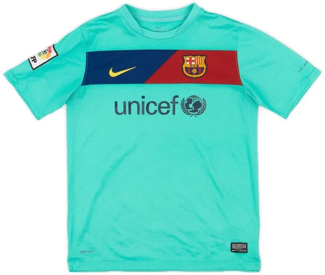 Nike 2010-11 Barcelona Away Shirt - 7/10 - (L.Boys)