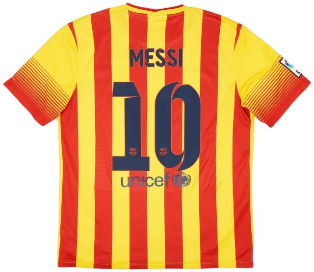 Nike 2013-15 Barcelona Away Shirt Messi #10 - 6/10 - (L)