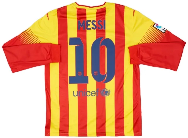 Nike 2013-15 Barcelona Away L/S Shirt Messi #10 - 7/10 - (M)
