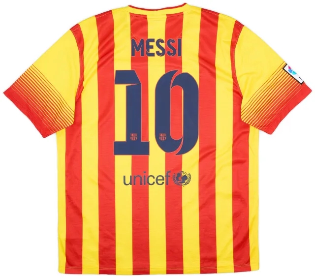 LeCoqSportif 2013-15 Barcelona Away Shirt Messi #10 (XL)