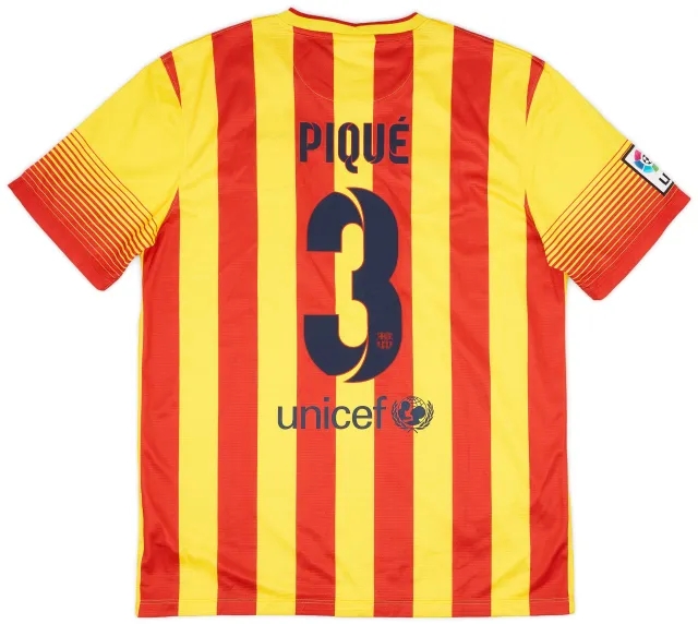 Nike 2013-15 Barcelona Away Shirt Pique #3 (XL)
