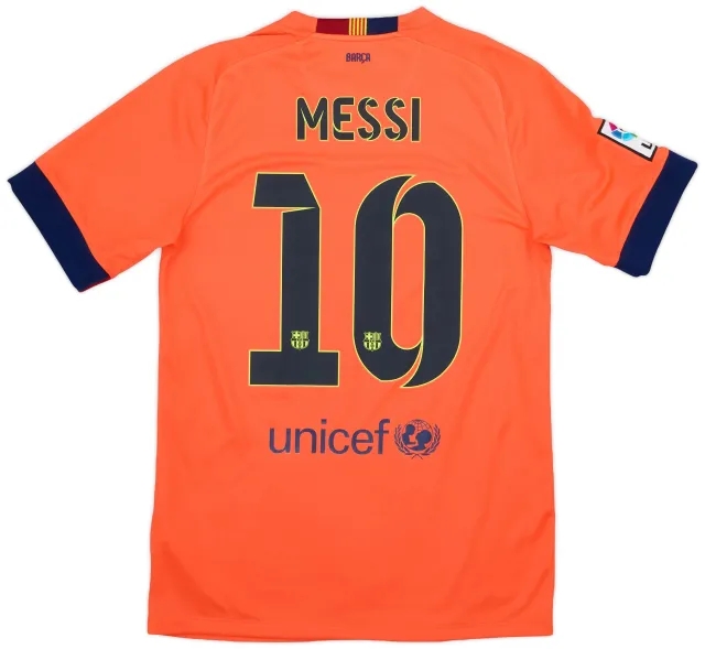 Nike 2014-15 Barcelona Away Shirt Messi #10 - 6/10 - (S)