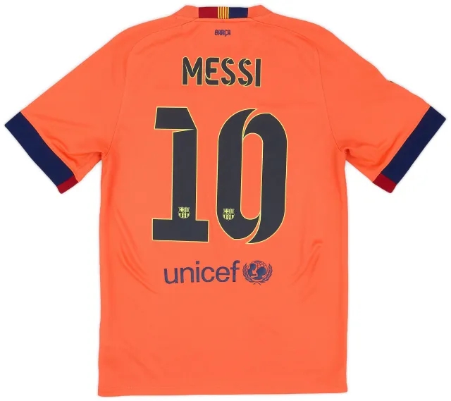 Nike 2014-15 Barcelona Away Shirt Messi #10 - 7/10 - (S)