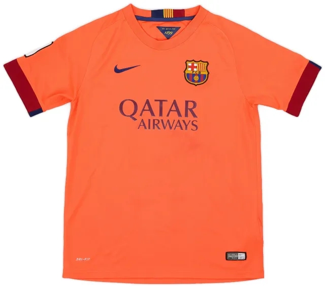 Nike 2014-15 Barcelona Away Shirt - 6/10 - (L.Boys)