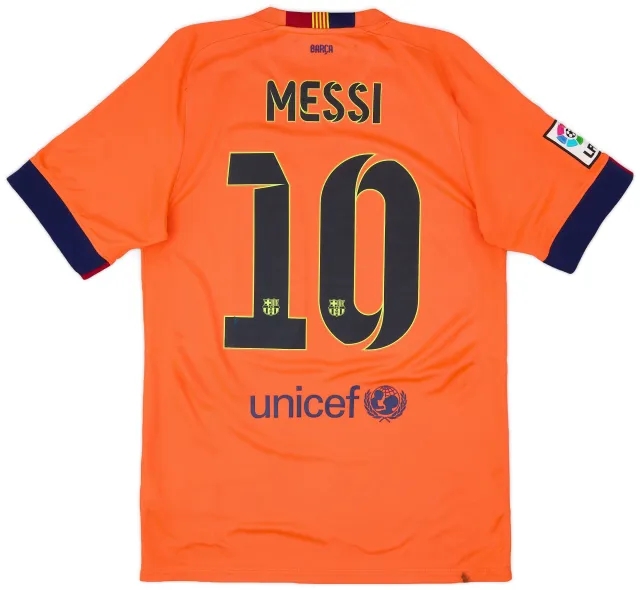 Nike 2014-15 Barcelona Away Shirt Messi #10 - 6/10 - (S)