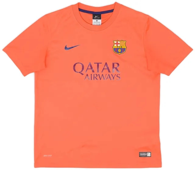 Nike 2014-15 Barcelona Basic Away Shirt - 8/10 - (XL.Boys)