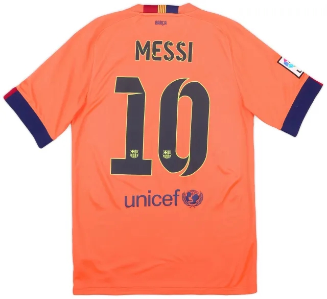Nike 2014-15 Barcelona Away Shirt Messi #10 - 8/10 - (S)