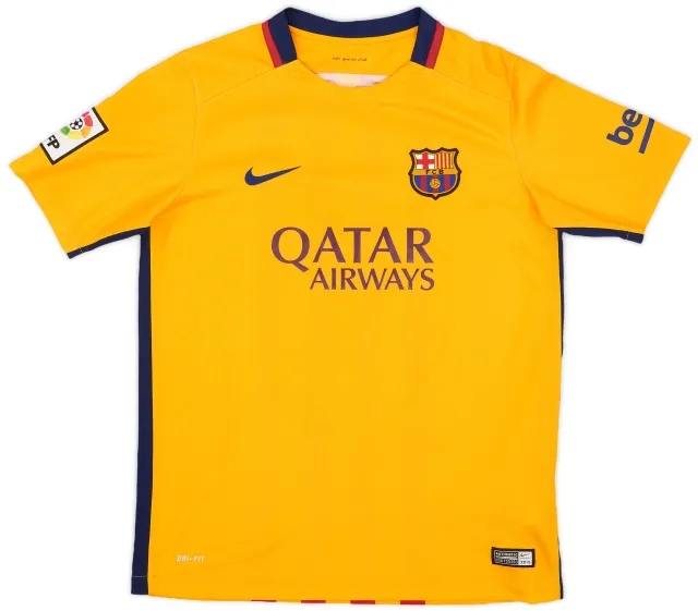 Nike 2015-16 Barcelona Away Shirt - 9/10 - (XL.Boys)