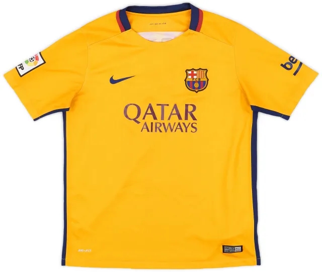 Nike 2015-16 Barcelona Away Shirt - 8/10 - (XL.Boys)