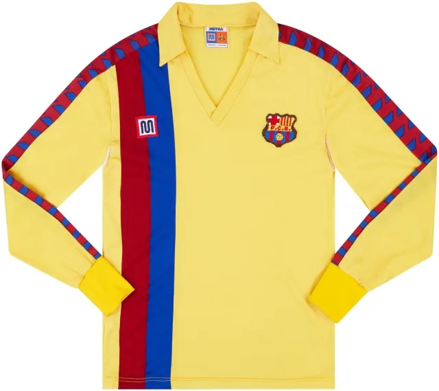 Meyba 1982-85 Barcelona Away L/S Shirt - 10/10 - XS