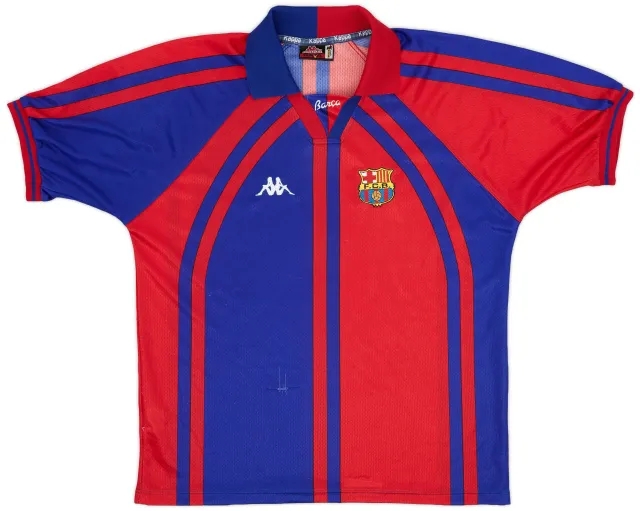 Kappa 1997-98 Barcelona European Home Shirt - 6/10 - (M)