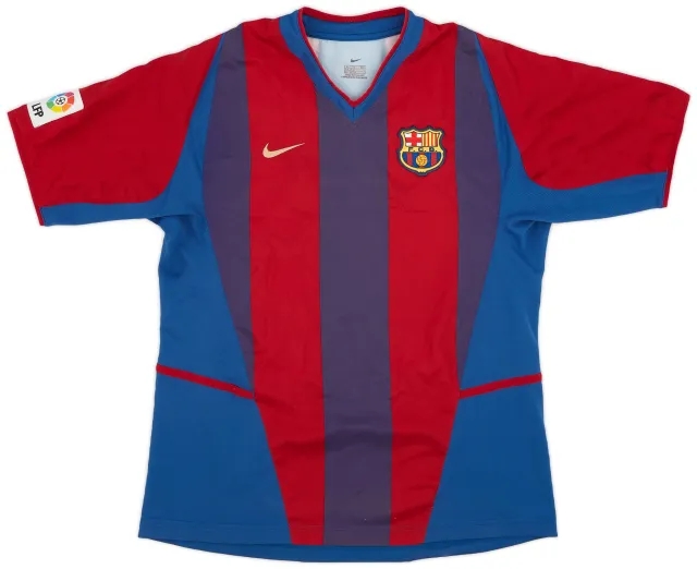 Nike 2002-03 Barcelona Home Shirt - 8/10 - (XL.Boys)