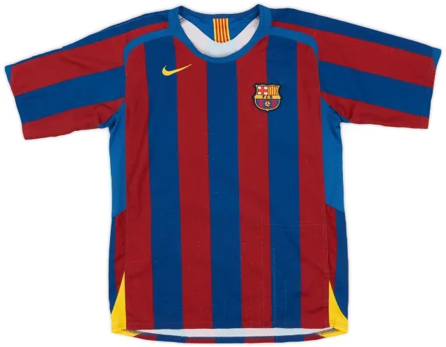 Nike 2005-06 Barcelona Home Shirt - 6/10 - (XL.Boys)