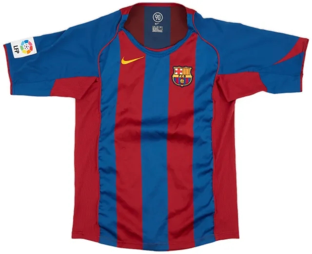 Nike 2004-05 Barcelona Home Shirt - 9/10 - (XL.Boys)