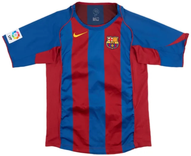 Nike 2004-05 Barcelona Home Shirt - 8/10 - (XL.Boys)