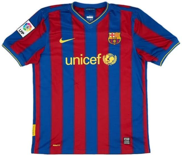 Nike 2009-10 Barcelona Home Shirt - 5/10 - (XL.Boys)