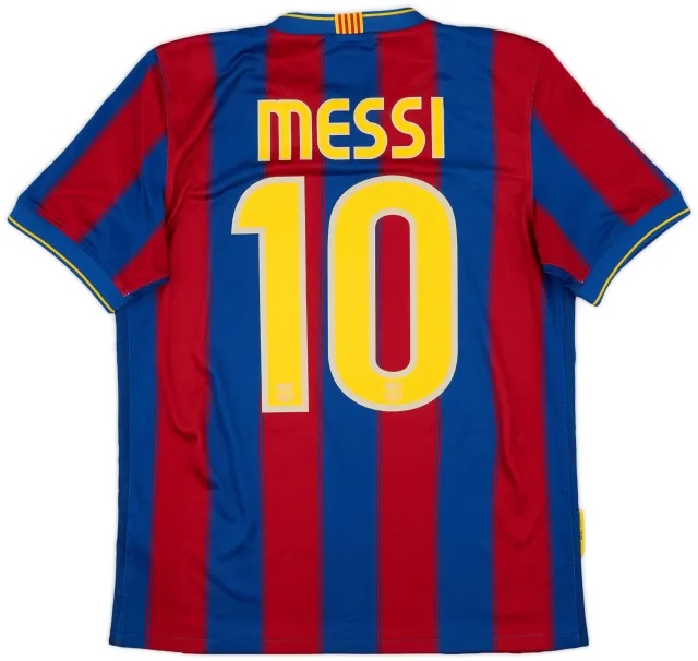 Nike 2009-10 Barcelona Home Shirt Messi #10 - 7/10 - (S)