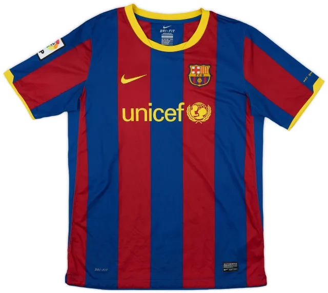 Nike 2010-11 Barcelona Home Shirt - 9/10 - (XL.Boys)