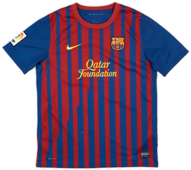 Nike 2011-12 Barcelona Home Shirt - 9/10 - (XL.Boys)