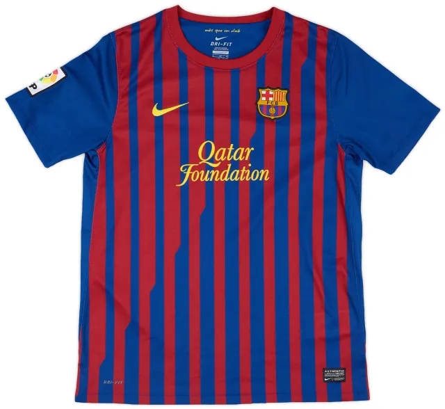 Nike 2011-12 Barcelona Home Shirt - 8/10 - (XL.Boys)