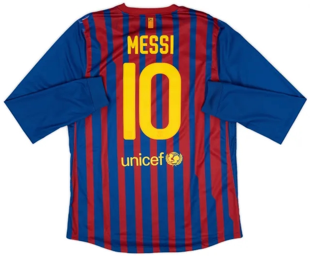 Nike 2011-12 Barcelona Player Issue Home L/S Shirt Messi #10 (XL)