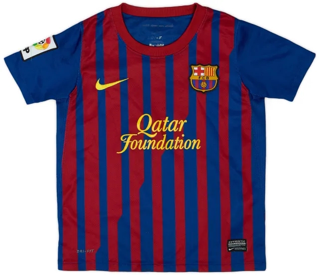 Nike 2011-12 Barcelona Home Shirt - 8/10 - (XS.Boys)