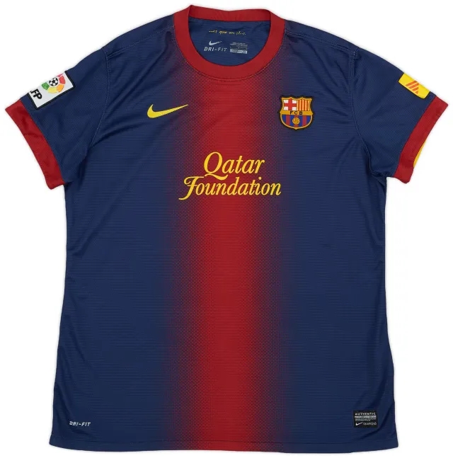 Nike 2012-13 Barcelona Home Shirt - 7/10 - (L.Boys)