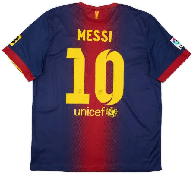Nike 2012-13 Barcelona Home Shirt Xavi #6 - 6/10 - (XL.Boys)
