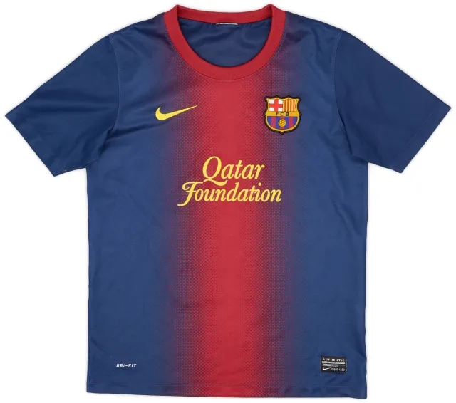 Nike 2012-13 Barcelona Home Shirt - 9/10 - (M.Boys)
