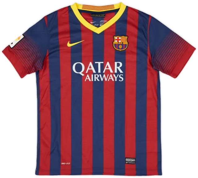 Nike 2013-14 Barcelona Home Shirt - 7/10 - (L.Boys)