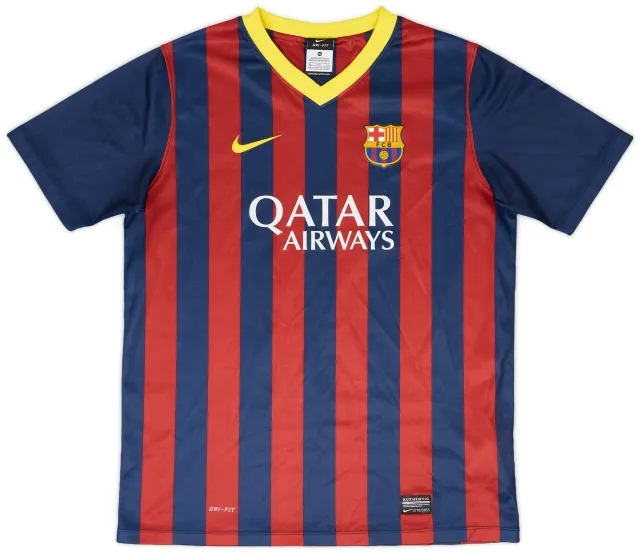 Nike 2013-14 Barcelona Basic Home Shirt - 9/10 - (XL.Boys)