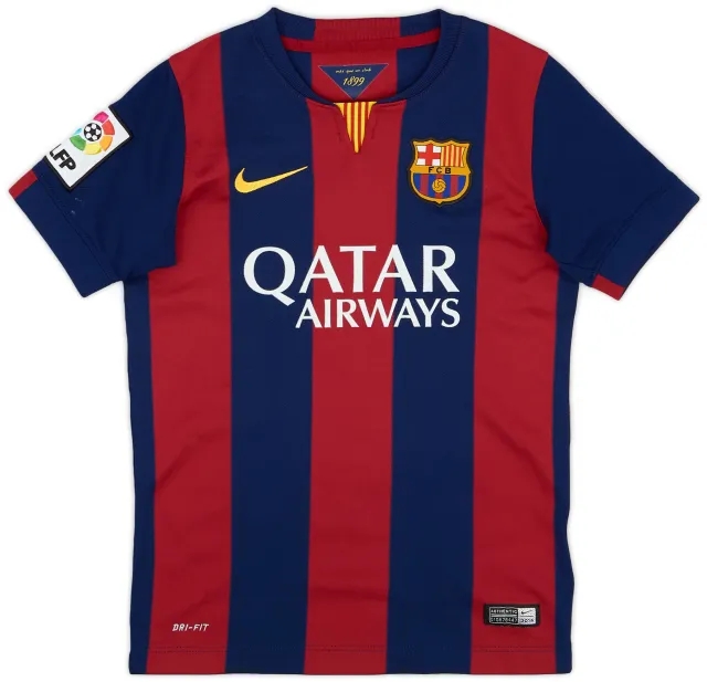 Nike 2014-15 Barcelona Home Shirt - 9/10 - (S.Boys)