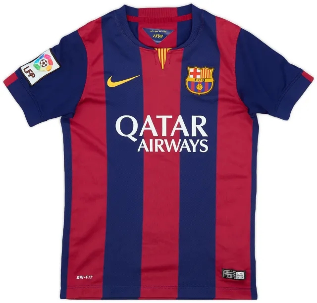 Nike 2014-15 Barcelona Home Shirt - 7/10 - (S.Boys)