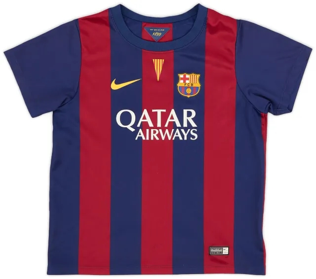 Nike 2014-15 Barcelona Home Shirt - 9/10 - (S.Boys)