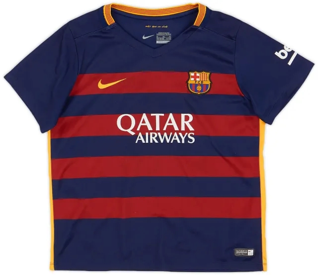 Nike 2015-16 Barcelona Home Shirt - 7/10 - (S.Boys)